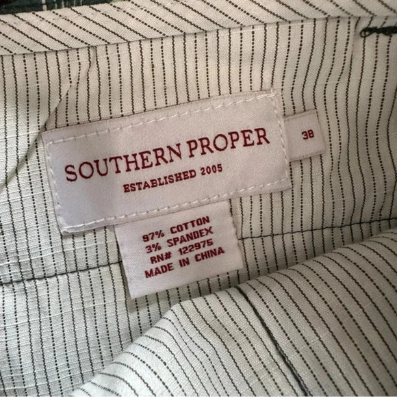Southern Proper W38 wild‎ palm print flat front shorts - Picture 4 of 5